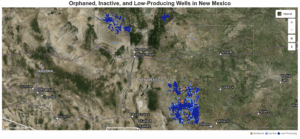 abandoned oil and gas wells in nm map from legislative finance committee